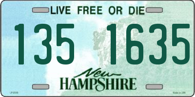 NH license plate 1351635