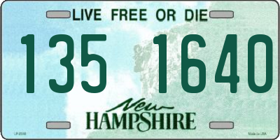 NH license plate 1351640