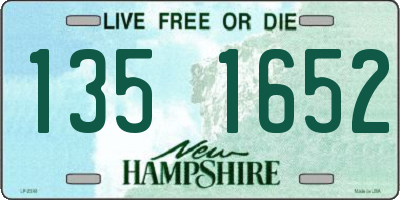 NH license plate 1351652