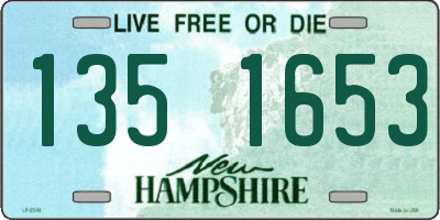 NH license plate 1351653