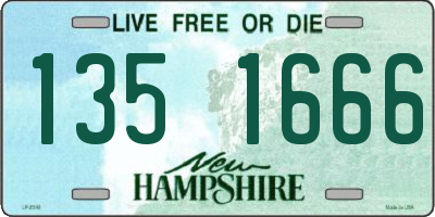 NH license plate 1351666