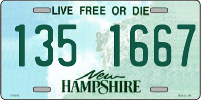 NH license plate 1351667