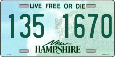 NH license plate 1351670