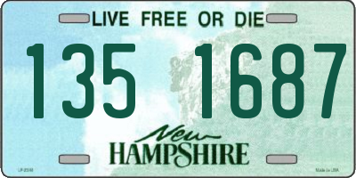 NH license plate 1351687