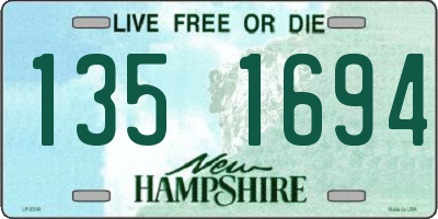 NH license plate 1351694