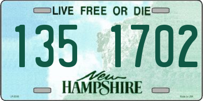 NH license plate 1351702