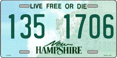 NH license plate 1351706