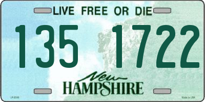 NH license plate 1351722