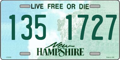 NH license plate 1351727