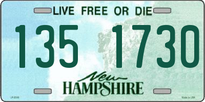NH license plate 1351730