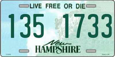 NH license plate 1351733
