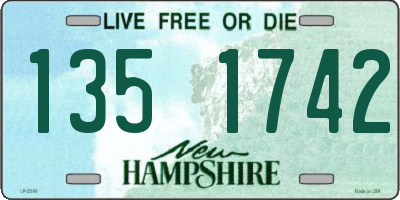 NH license plate 1351742