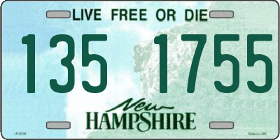 NH license plate 1351755