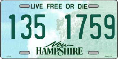 NH license plate 1351759