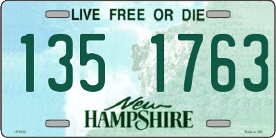 NH license plate 1351763
