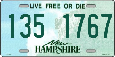 NH license plate 1351767