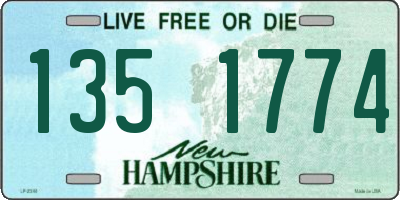 NH license plate 1351774