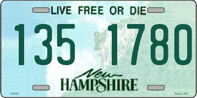 NH license plate 1351780