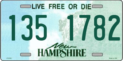 NH license plate 1351782