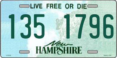NH license plate 1351796
