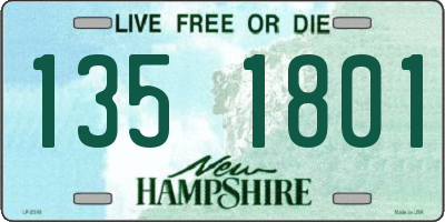 NH license plate 1351801