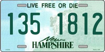 NH license plate 1351812