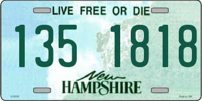 NH license plate 1351818
