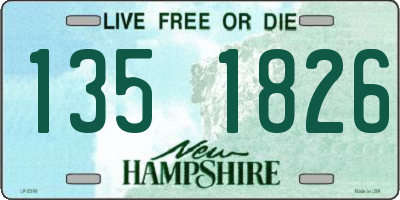 NH license plate 1351826