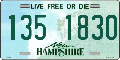 NH license plate 1351830