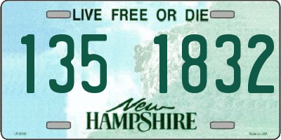 NH license plate 1351832