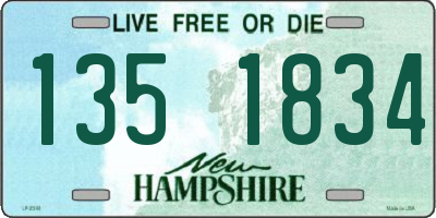 NH license plate 1351834
