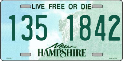NH license plate 1351842