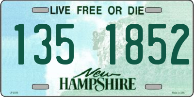 NH license plate 1351852