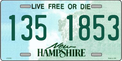 NH license plate 1351853