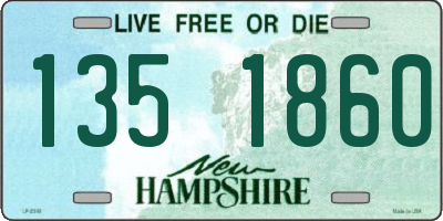 NH license plate 1351860