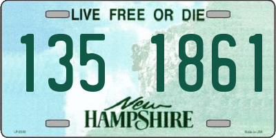 NH license plate 1351861