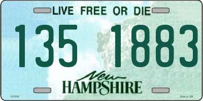 NH license plate 1351883