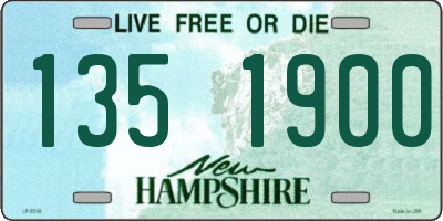 NH license plate 1351900
