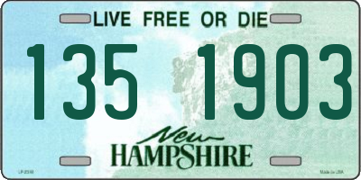 NH license plate 1351903