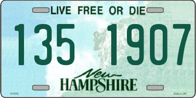NH license plate 1351907