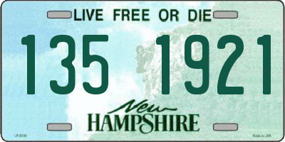 NH license plate 1351921