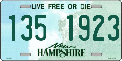 NH license plate 1351923