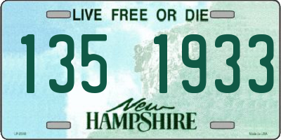 NH license plate 1351933