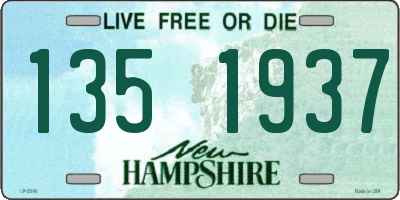 NH license plate 1351937