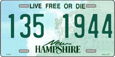 NH license plate 1351944