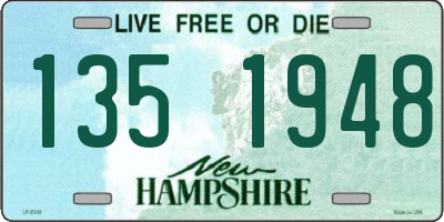 NH license plate 1351948