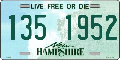 NH license plate 1351952