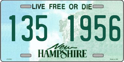 NH license plate 1351956