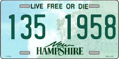 NH license plate 1351958