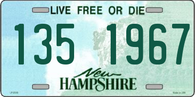 NH license plate 1351967